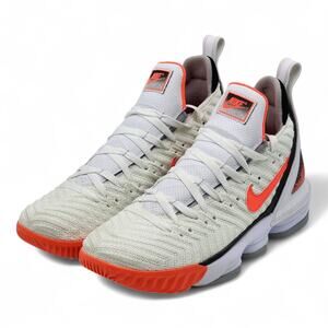 Nike LeBron 16 Air Tech Challenge Hot Lava White US 11 EU 45 CI1521-100 2019